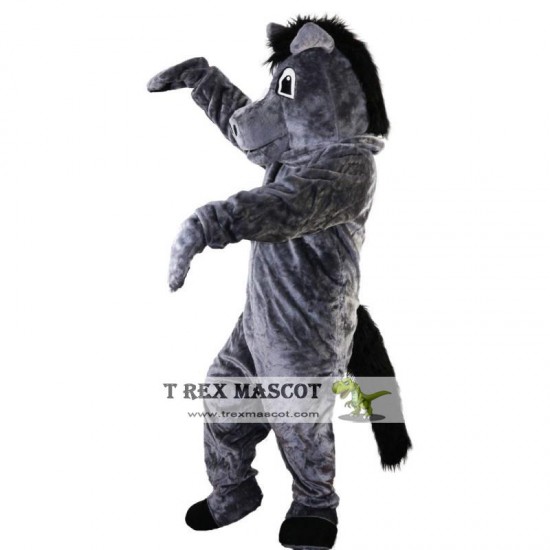 Dark Grey Horse Mascot Costume for Adult