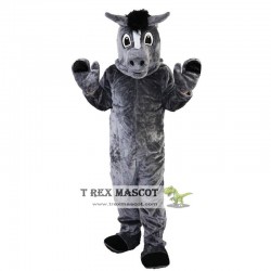 Dark Grey Horse Mascot Costume for Adult