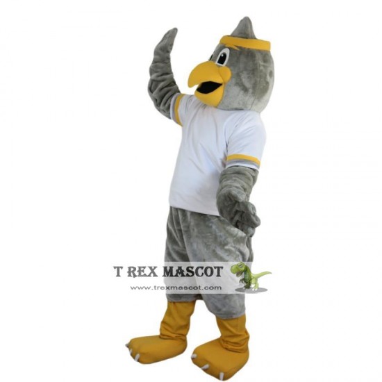 Sport Grey Eagle Mascot Costume for Adult