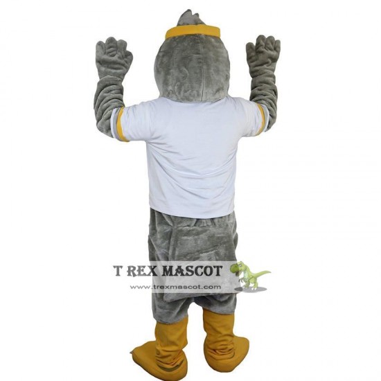 Sport Grey Eagle Mascot Costume for Adult