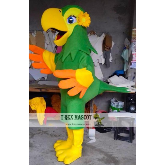 Parrot Mascot Costume Adult Zoo Animal Costume