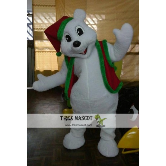 Christmas Bear Mascot Costume Adult Animal Costume