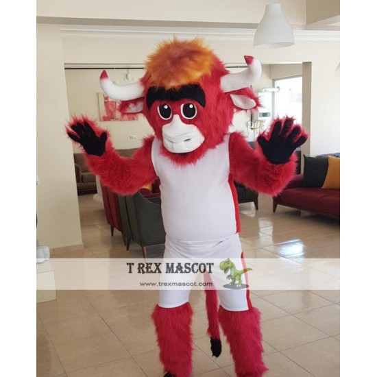 Bull Mascot Costume Adult Cartoon Character Costume