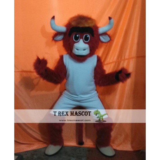 Bull Mascot Costume Adult Cartoon Character Costume