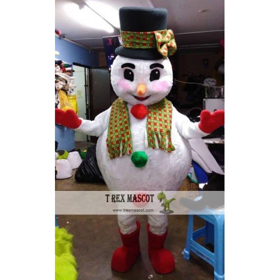 Christmas Snowman Mascot Costume Adult Christmas Costume