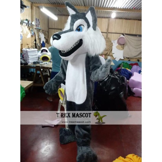 Wolf Mascot Costume Adult Animal Character Costume