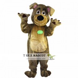 Brown Dog Mascot Costume for Adult