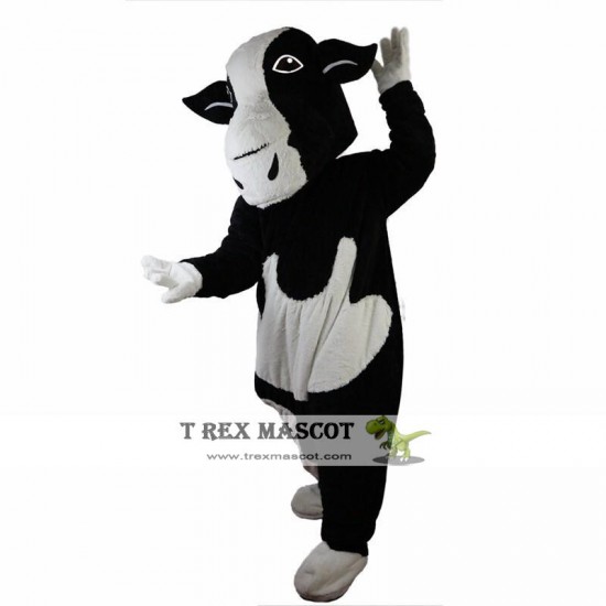 Black And White Cow Mascot Costume  for Adult