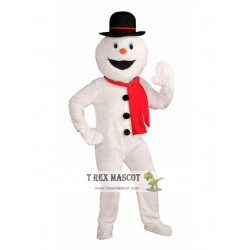 Deluxe Snowman Mascot Costume for Adult