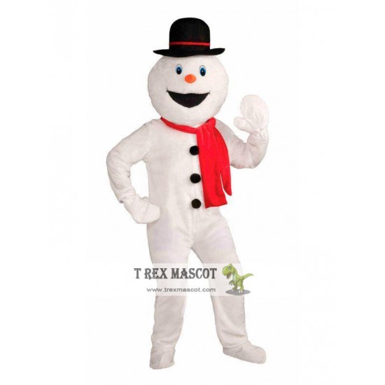 Deluxe Snowman Mascot Costume for Adult