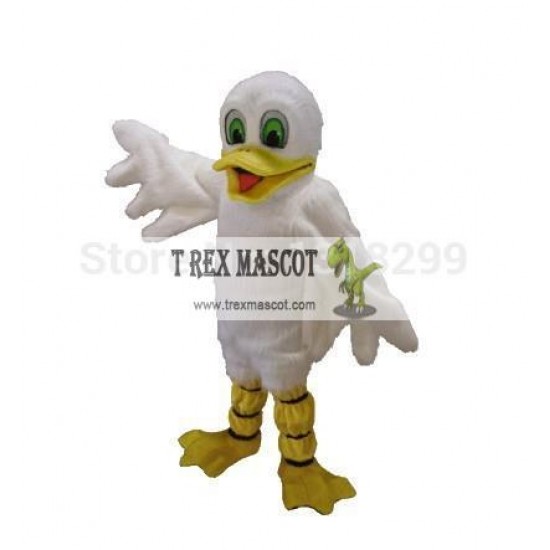 White Duck Mascot Costume for Adult