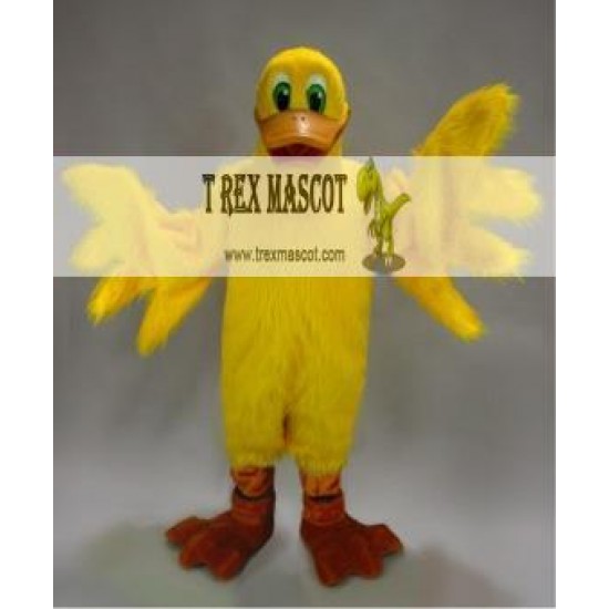 Yellow Lucky Duck Mascot Costume for Adult