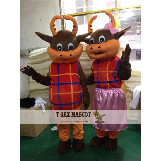 Bull Mascot Costume for Adult