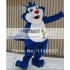 Blue Fat Cat Mascot Costume for Adult