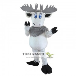 White Deer Mascot Costume for Adult