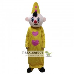 Yellow Hat Boy Bumba Mascot Costume for Adult