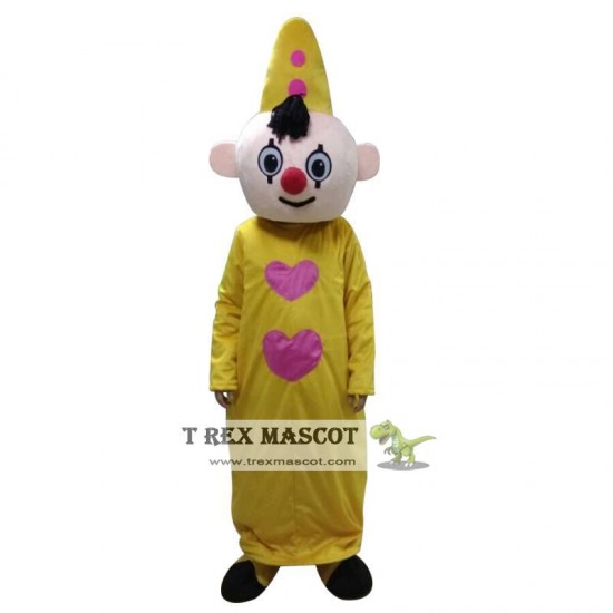 Yellow Hat Boy Bumba Mascot Costume for Adult