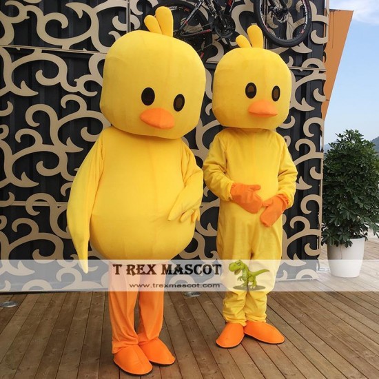 Yellow Duck Mascot Costume for Adult