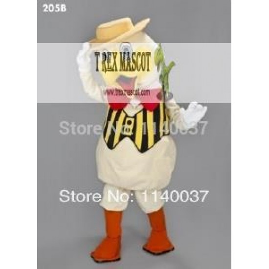 Dapper Duck Mascot Costume for Adult