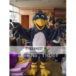 Mr Black Bird Hawk Eagle Mascot Costume for Adult