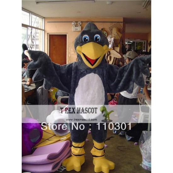 Mr Black Bird Hawk Eagle Mascot Costume for Adult