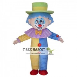 Giant Blue Clown Mascot Costume