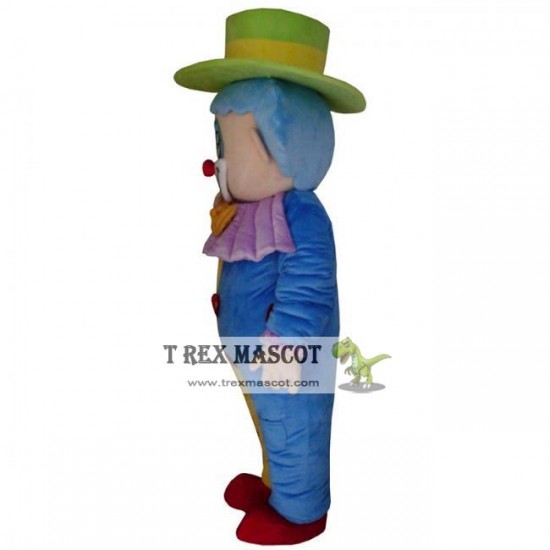 Giant Blue Clown Mascot Costume