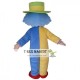 Giant Blue Clown Mascot Costume