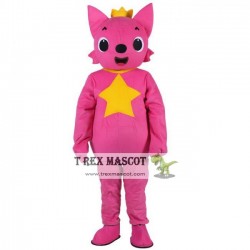 Giant Pink Fong Fox Mascot Costume