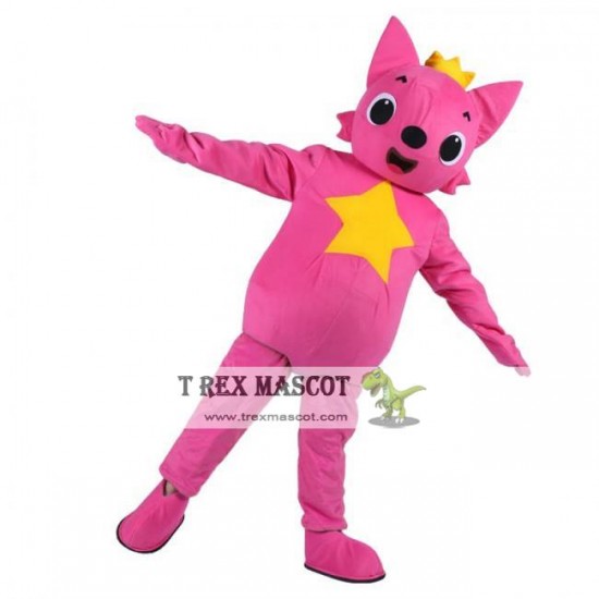 Giant Pink and White Elephant BIGGYMONKEY™ Mascot Costume