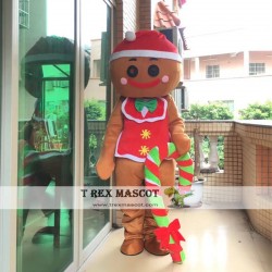 Christmas gingerbread Mascot Costume