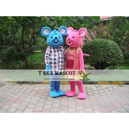 Blue/red mouse Mascot Costume