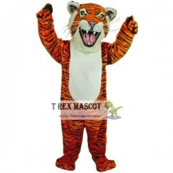 Professional Quality Orange Tiger Mascot Costume Adult