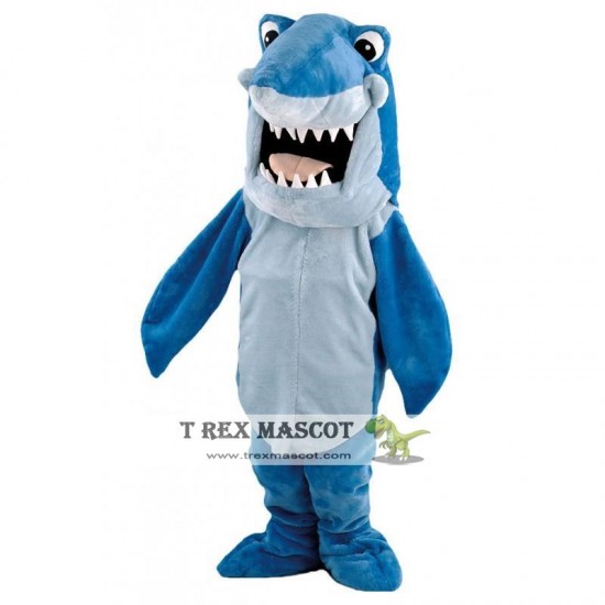 Cartoon Shark Mascot Costume