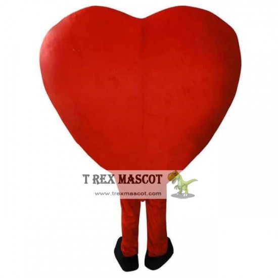 Giant Red Heart Mascot Costume