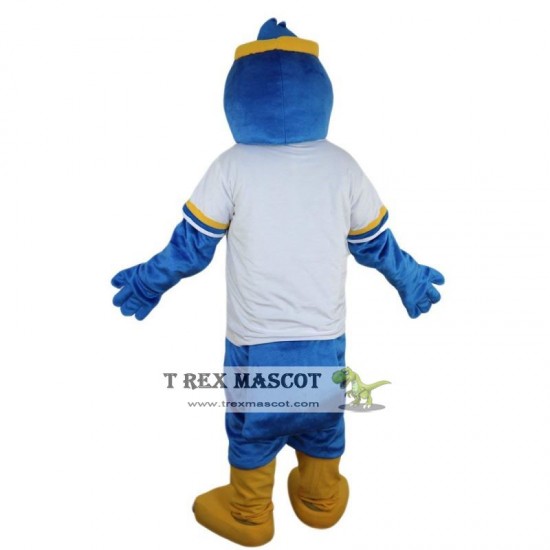 Sport Blue Eagle Mascot Costume for Adult