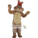 Brown Rabbit Cartoon Mascot Costume