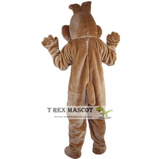 Brown Rabbit Cartoon Mascot Costume