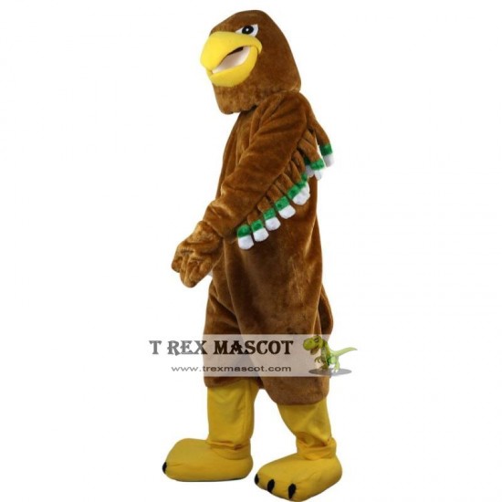 Brown Sport Eagle Mascot Costume for Adult