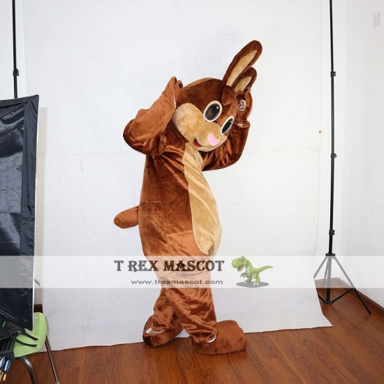 Brown Rabbit / Bunny Mascot Costume for Adult