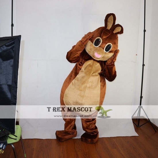 Brown Rabbit / Bunny Mascot Costume for Adult