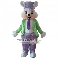 Pink Easter Bunny Mascot Costume