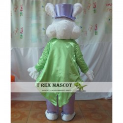 Pink Easter Bunny Mascot Costume