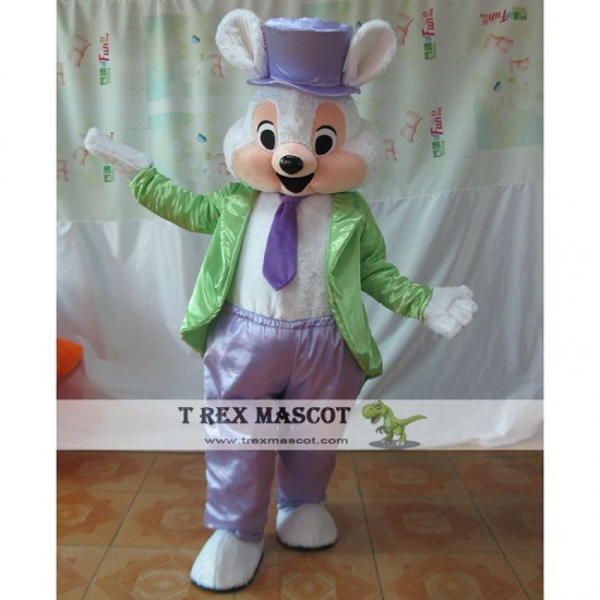 Pink Easter Bunny Mascot Costume