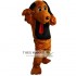 Brown Dog Mascot Costume