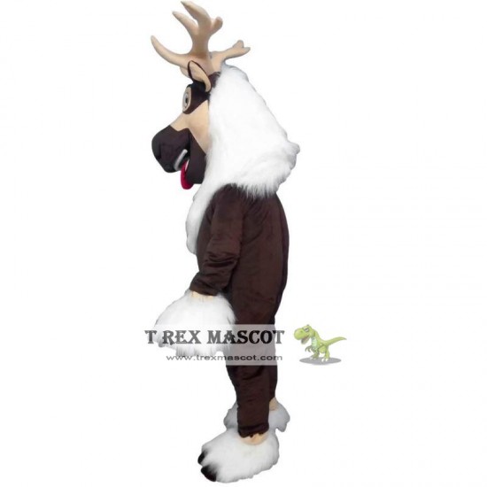 Reindeer Long Hair Mascot Costume