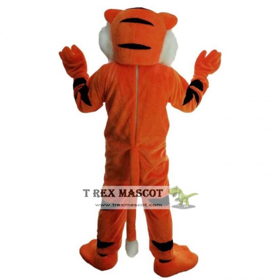 Orange Tiger Cartoon Mascot Costume