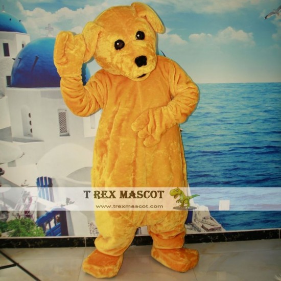 Yellow Dog Mascot Costume