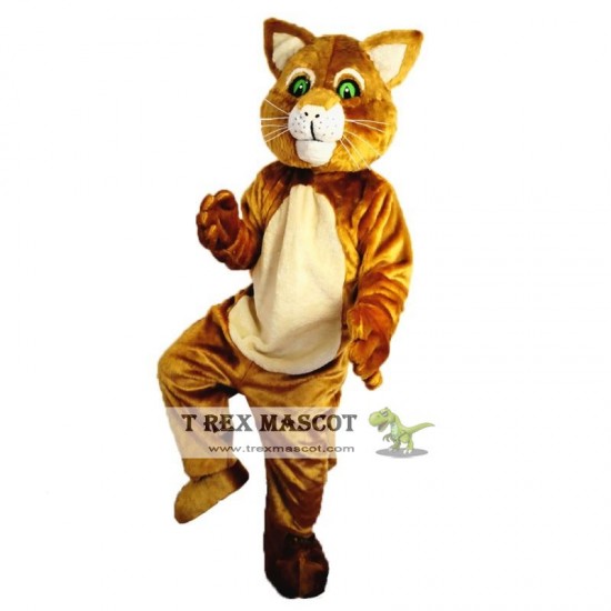 Brown Cat Mascot Costume