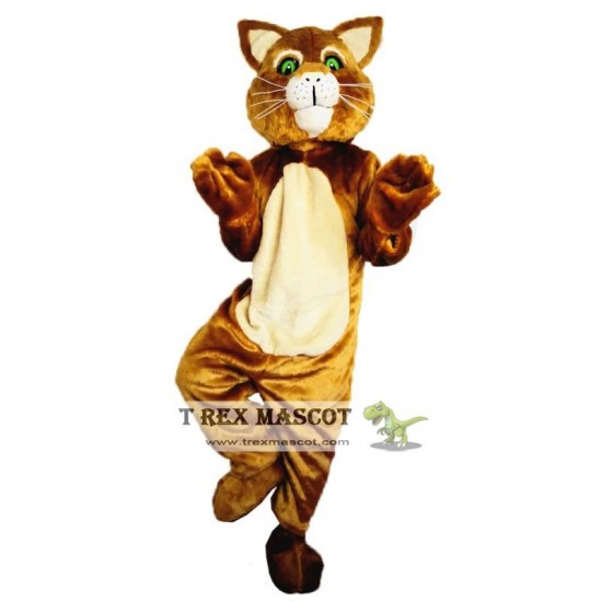 Brown Cat Mascot Costume